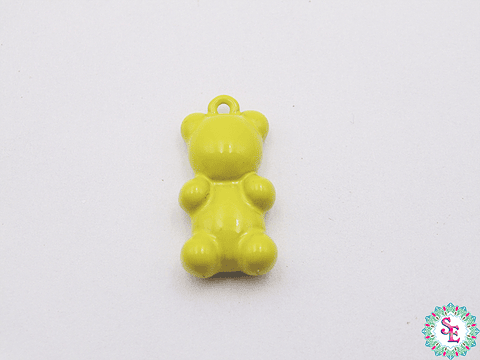 RODIO DIJE PINTADO OSO VERDE VICHE 16MM 