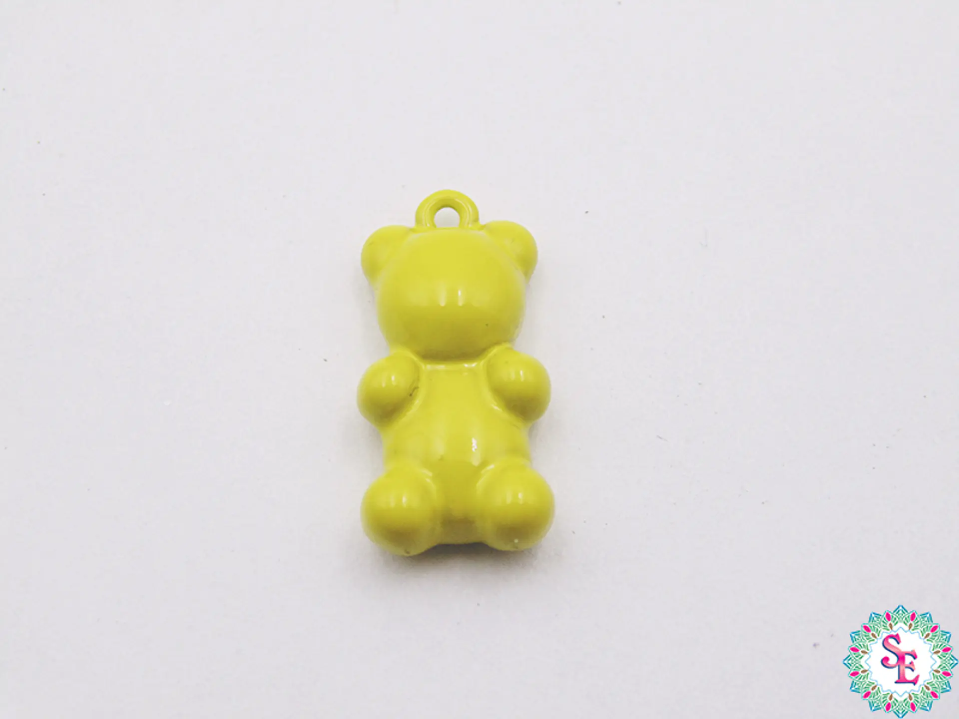RODIO DIJE PINTADO OSO VERDE VICHE 16MM  1