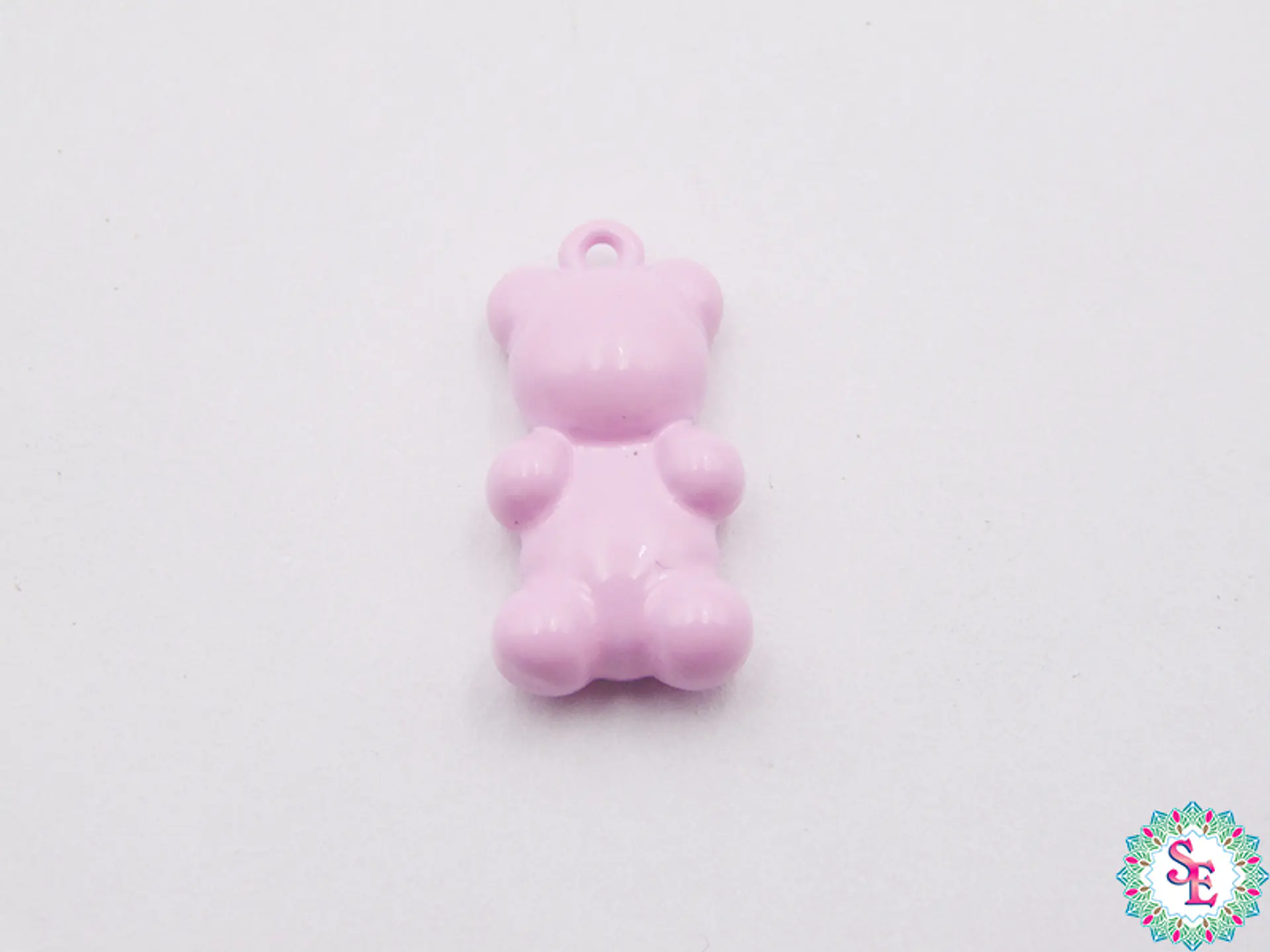 RODIO DIJE PINTADO OSO ROSADO 16MM  1