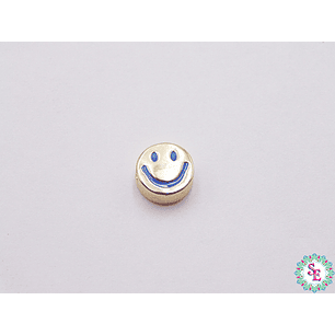 RODIO DORADO SEPARADOR CARA FELIZ 8MM AZUL REY