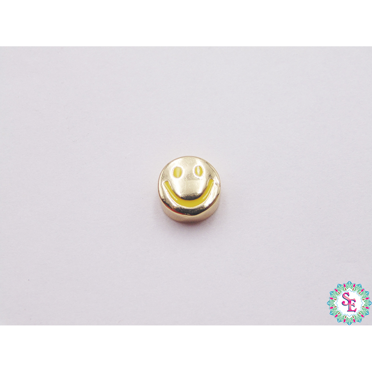 RODIO DORADO SEPARADOR CARA FELIZ 8MM AMARILLA 1