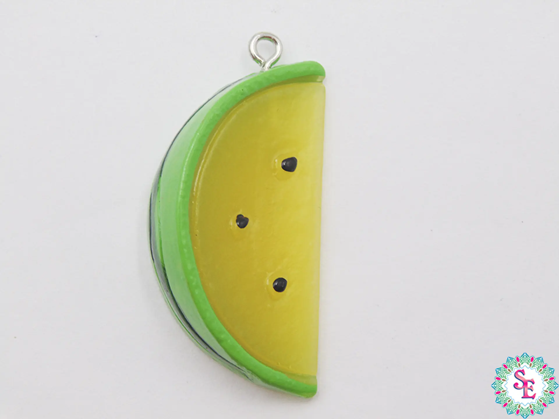 ACRILICO FIGURA DIJE SANDIA AMARILLA 37MM  1