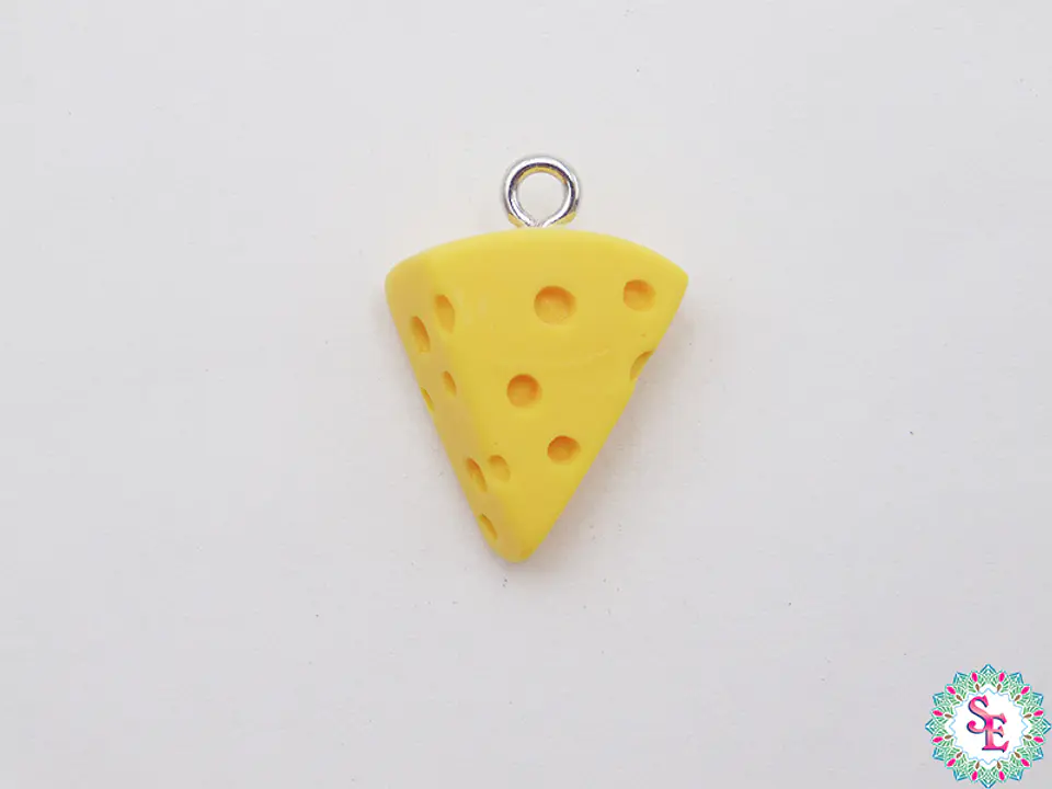 ACRYLIC FIGURE CHEESE PENDANT 16MM X UNIT 1
