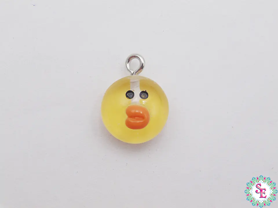 ACRILICO FIGURA DIJE CARA POLLITO 12MM  1