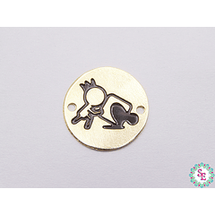 GOLD GOLFI ROUND END PUZZLE CHILD 15MM X PCS