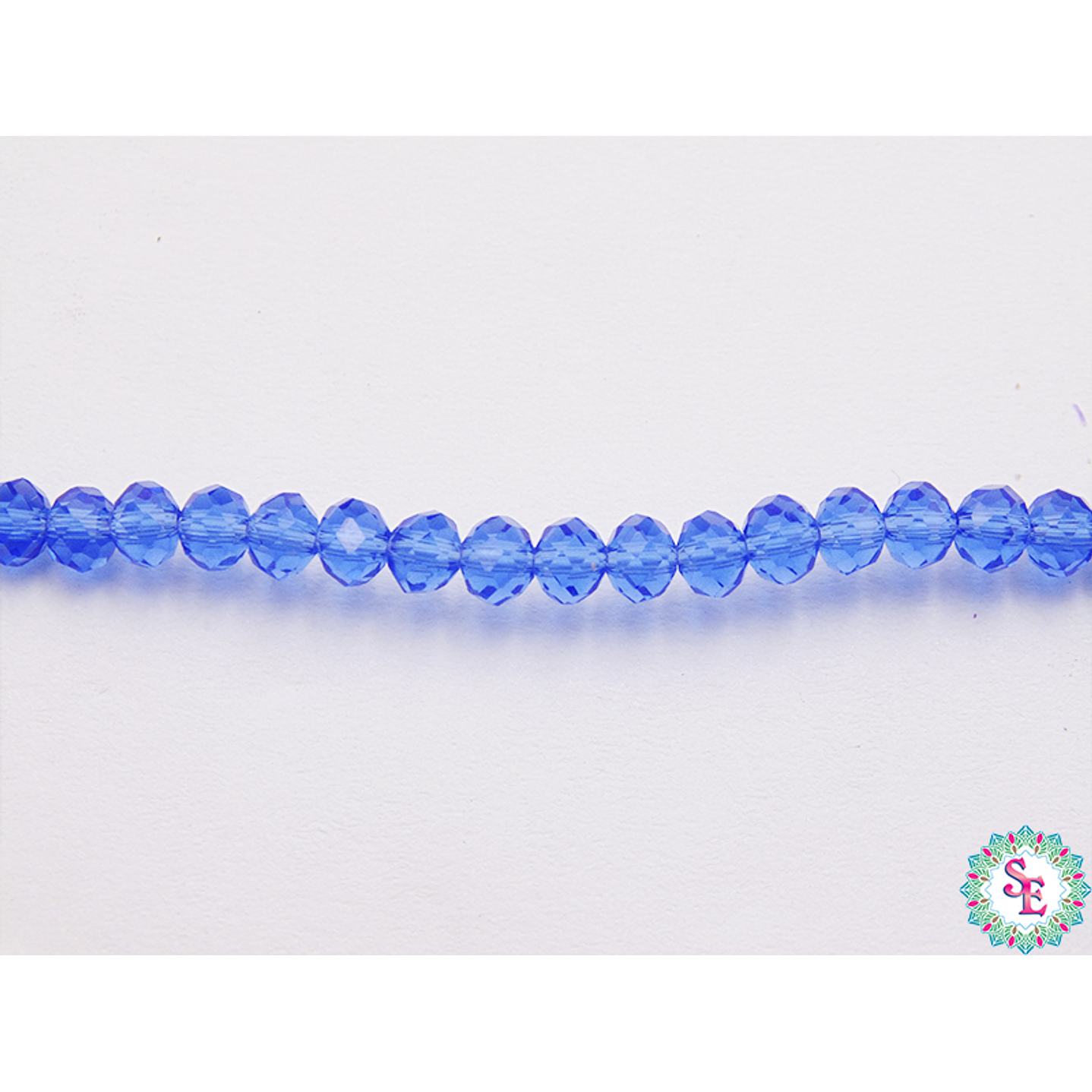 MURANO RONDEL # 3MM AZUL REY TRASPARENTE 1