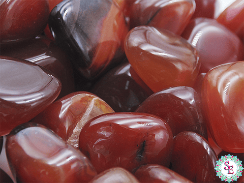 PIEDRA NATURAL MEDIANA TAMBOREADA AGATA CORNALINA 20-30MM