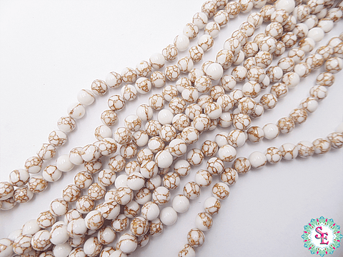 PIEDRA CRISTAL 8MM  GOLDE LACE TURQUI BEIS 