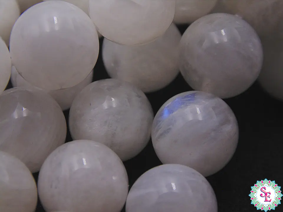 PIEDRA NATURAL LISA # 10MM MOONSTONE ( PIEDRA LUNAR ) 4