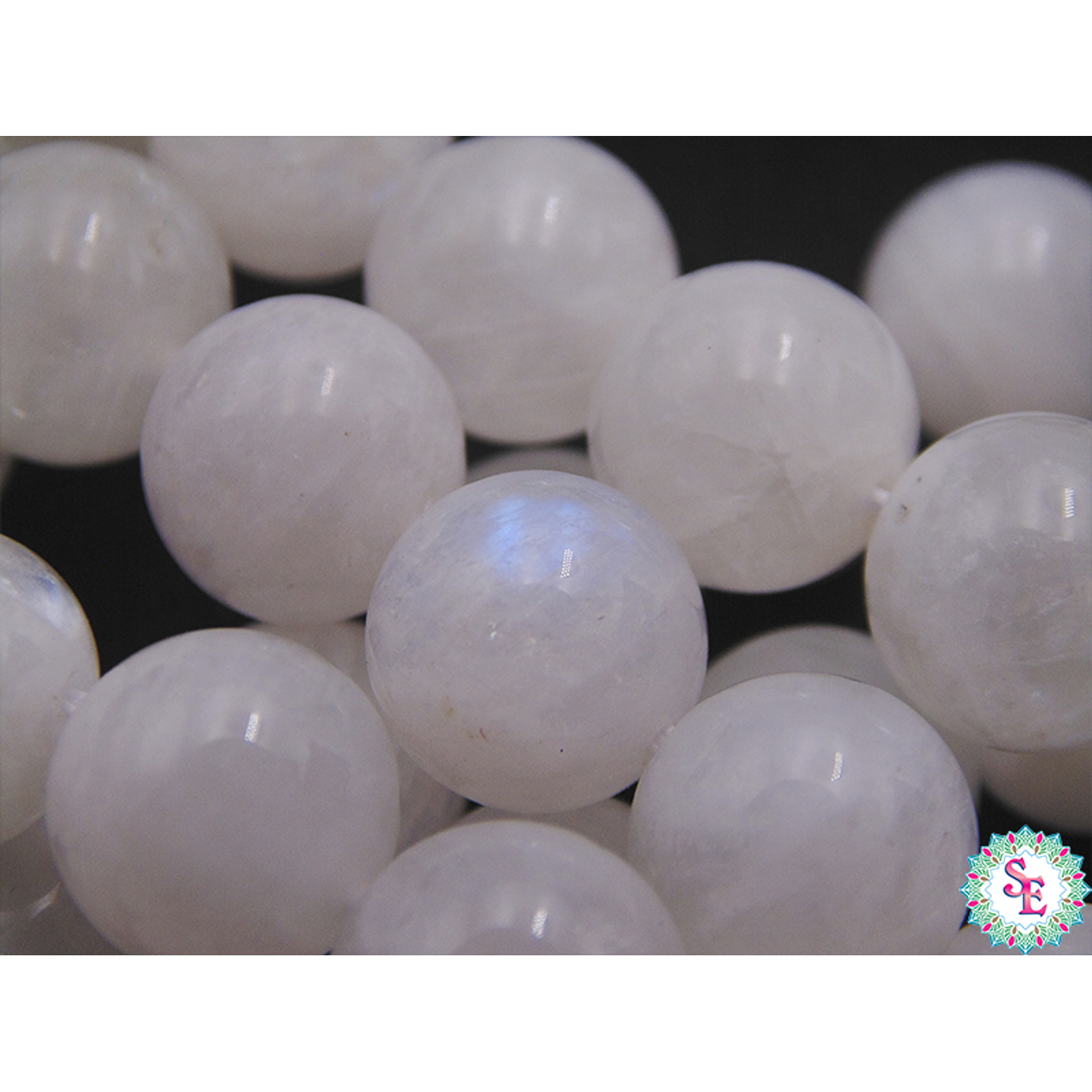 PIEDRA NATURAL LISA # 10MM MOONSTONE ( PIEDRA LUNAR ) 5