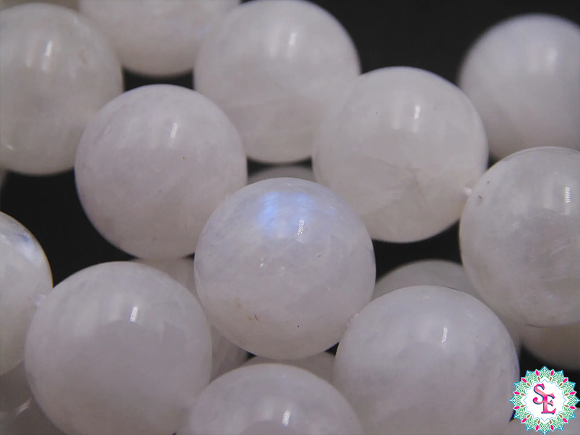 PIEDRA NATURAL LISA # 10MM MOONSTONE ( PIEDRA LUNAR ) 5