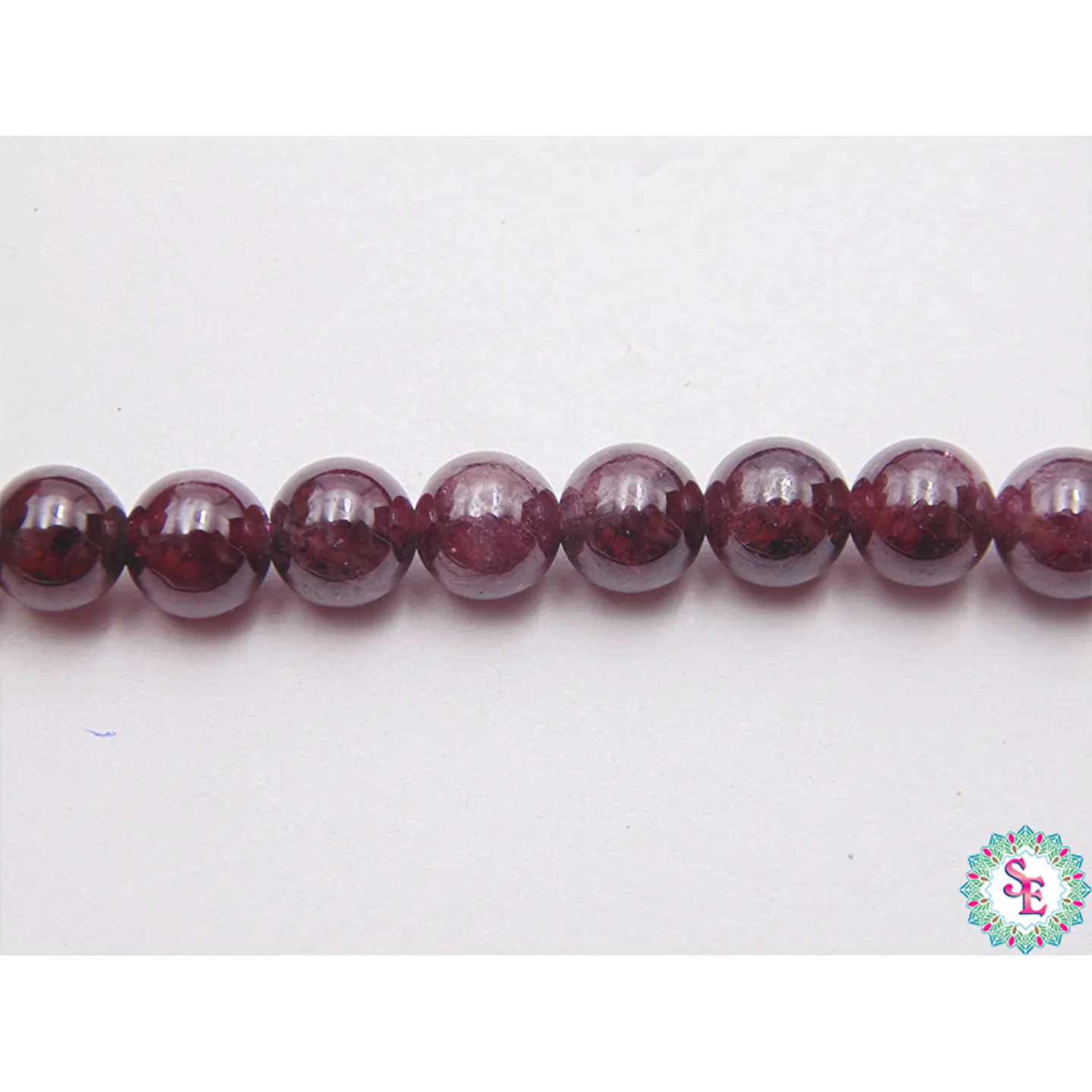 NATURAL STONE SMOOTH 6MM GARNET X 65 UNIT APPROX 1