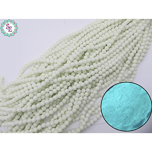 CRISTAL VIDRIO # 8MM LUMINOSO AZUL AGUAMARINA 