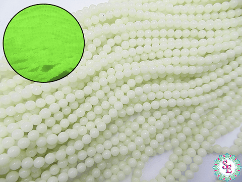 CRISTAL VIDRIO # 8MM LUMINOSO VERDE