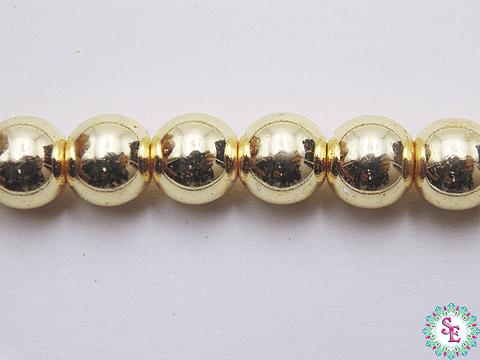 ACERINA REDONDA DORADA # 8MM TIRA X 52PC 