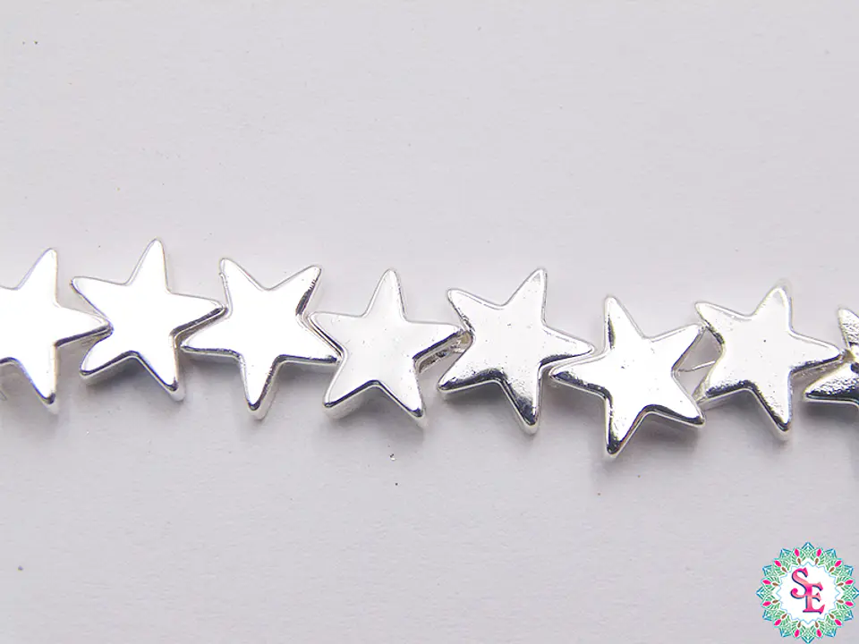ACERINA PLATEADA 33 ESTRELLA 8MM X 32 UND APROX  1