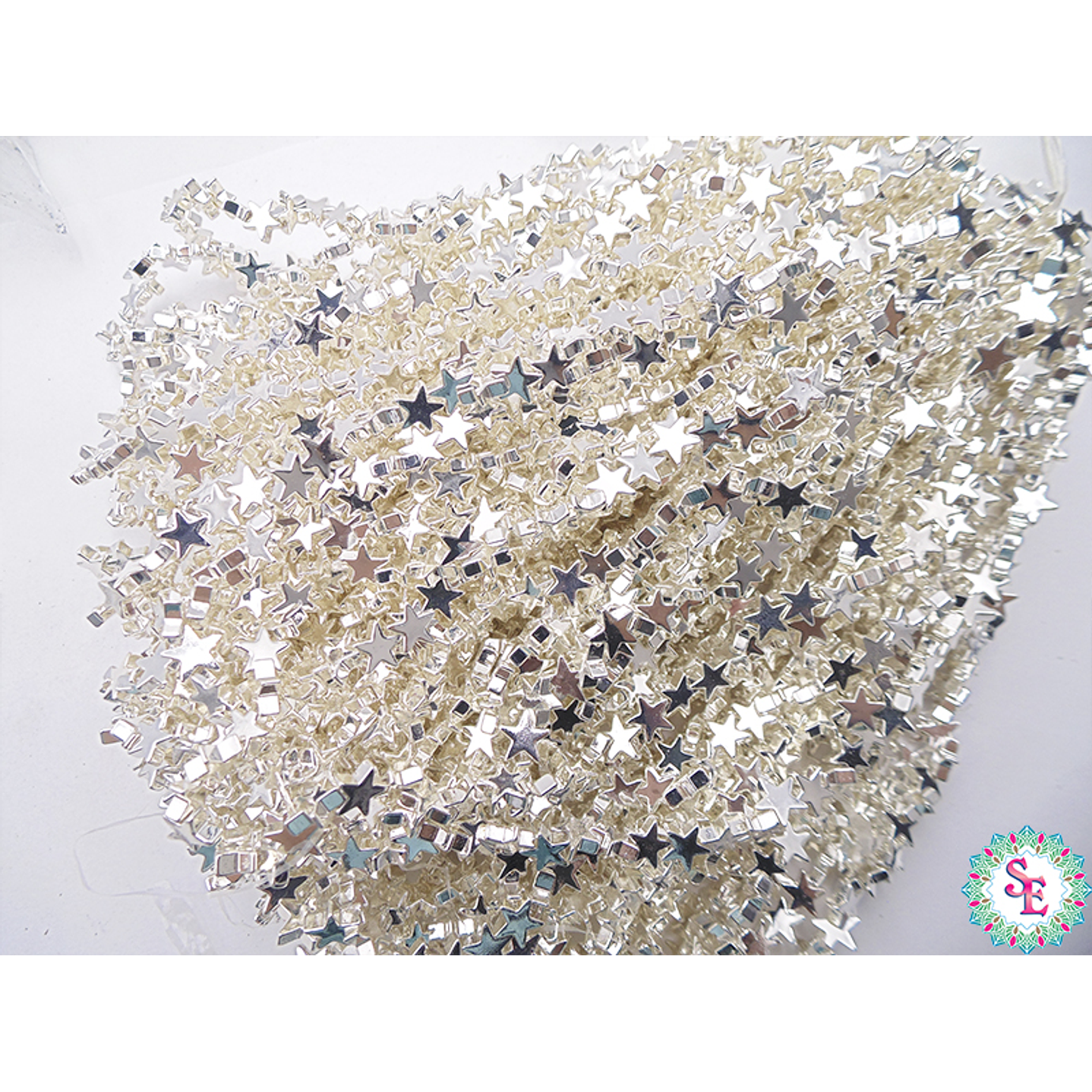 ACERINA PLATEADA 33 ESTRELLA 8MM X 32 UND APROX  2