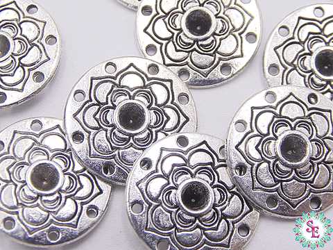 SAMAK PLATEADA CENTRO 110 MANDALA  18MM 