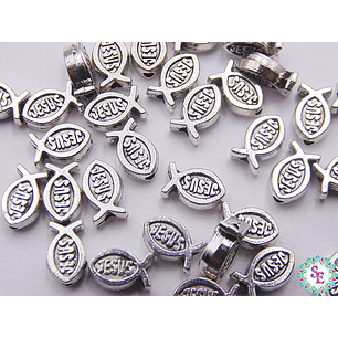 SAMAK PLATEADA CENTRO 112 PESCADO JESUS 8MM 