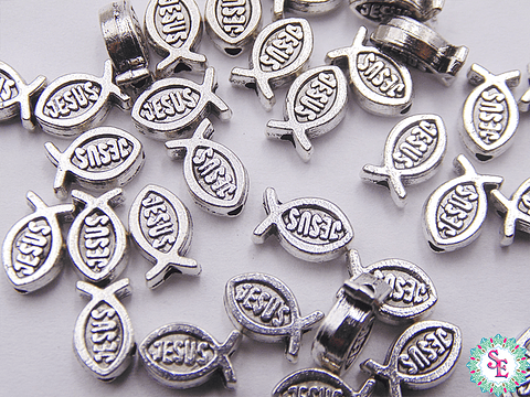 SAMAK PLATEADA CENTRO 112 PESCADO JESUS 8MM 