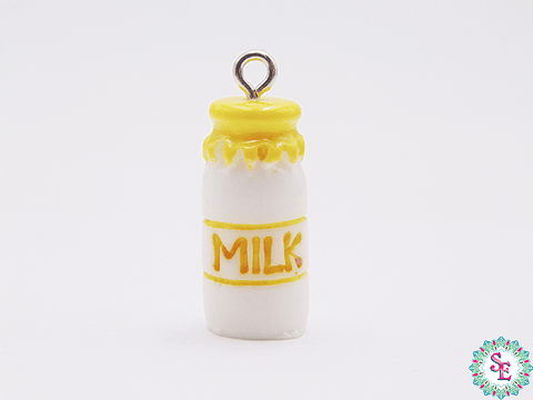 ACRILICO FIGURA DIJE AMARILLO MILK  21MM X UND 
