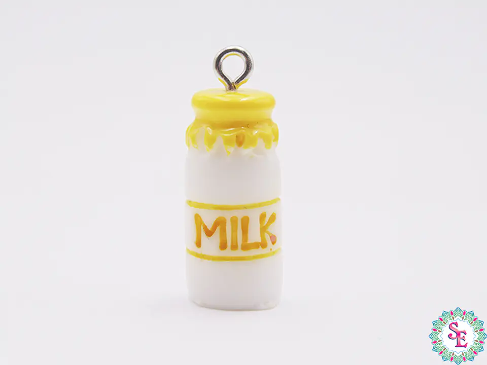 ACRILICO FIGURA DIJE AMARILLO MILK  21MM X UND  1
