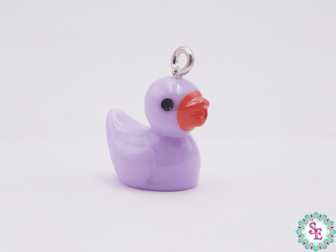 ACRILICO FIGURA DIJE PATO LILA 15MM
