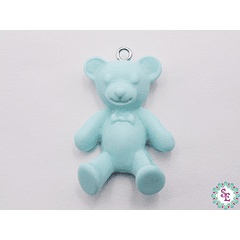 ACRYLIC FIGURE GREEN BEAR CHARM 32*24MM X UND