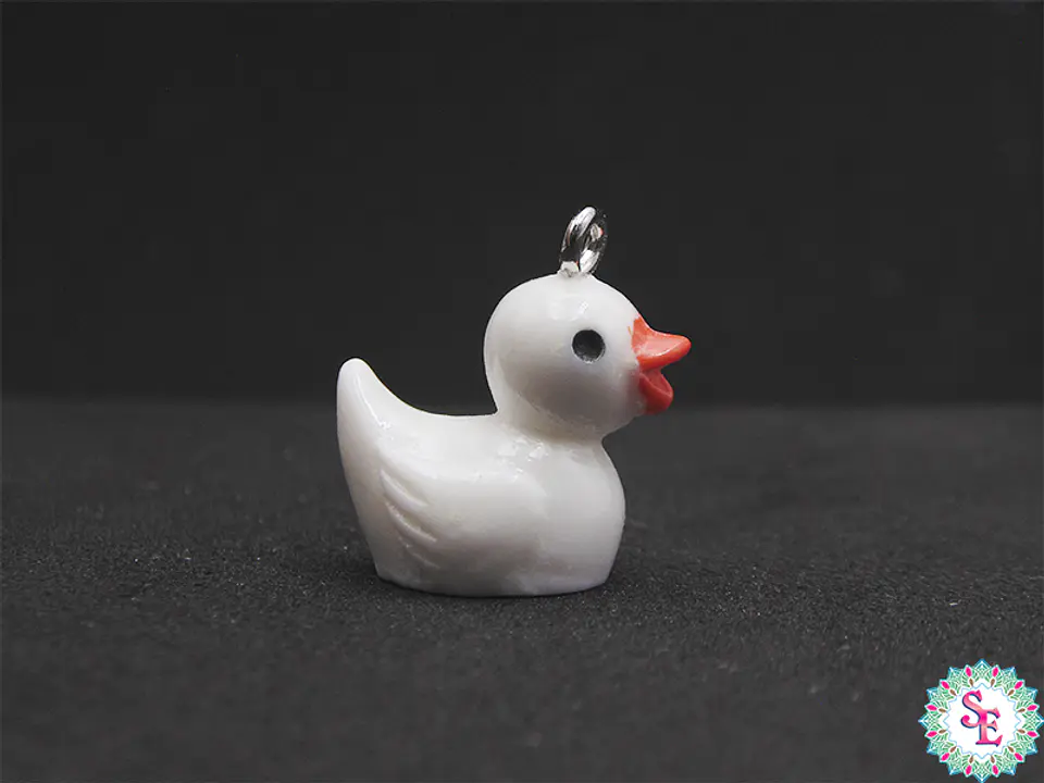 ACRILICO FIGURA DIJE PATO BLANCO 15MM 1