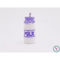 ACRILICO FIGURA DIJE BOTELLA LECHE LILA 21MM X UND 