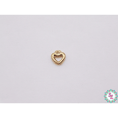 SAMAK GOLDEN HEART PENDANT ASKA MINI 6MM X UND