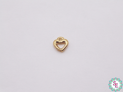 SAMAK DORADA  DIJE CORAZON ASKA MINI 6MM 