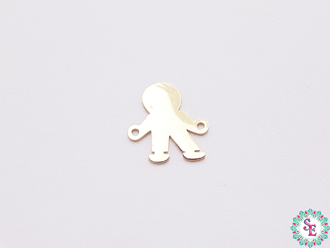 ACERO DORADO SEPARADOR NIÑO 16*15*1.5MM