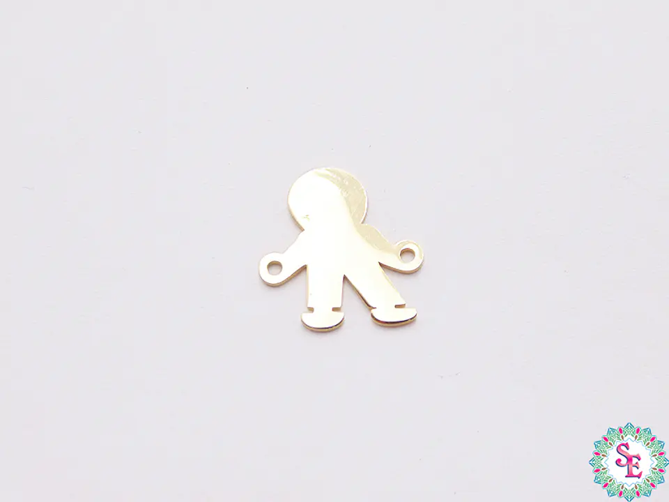 ACERO DORADO SEPARADOR NIÑO 16*15*1.5MM 1