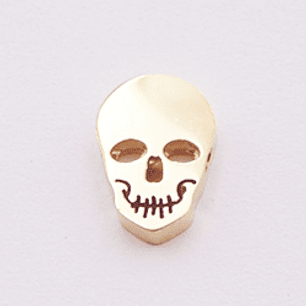 ACERO DORADO SEPARADOR CALAVERA 10*8*3MM