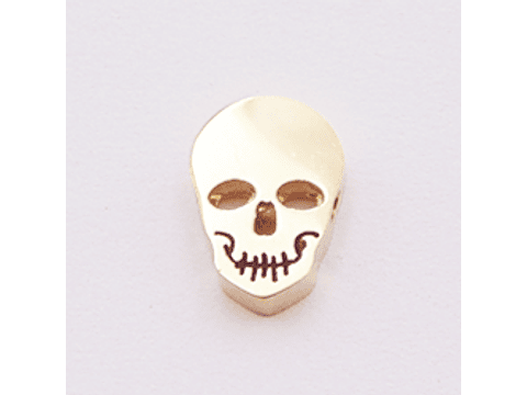 ACERO DORADO SEPARADOR CALAVERA 10*8*3MM