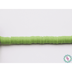 FIMO DISCO 6MM VERDE MANZANA 41CM X TIRA 