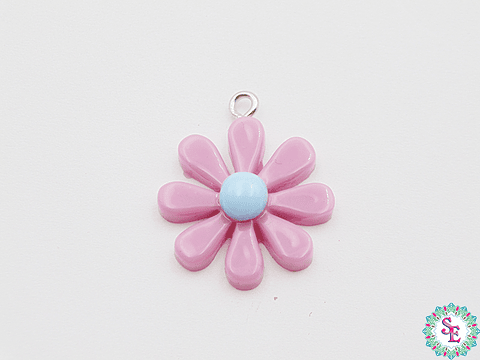 ACRILICO FIGURA DIJE MARGARITA VIOLETA 20MM 