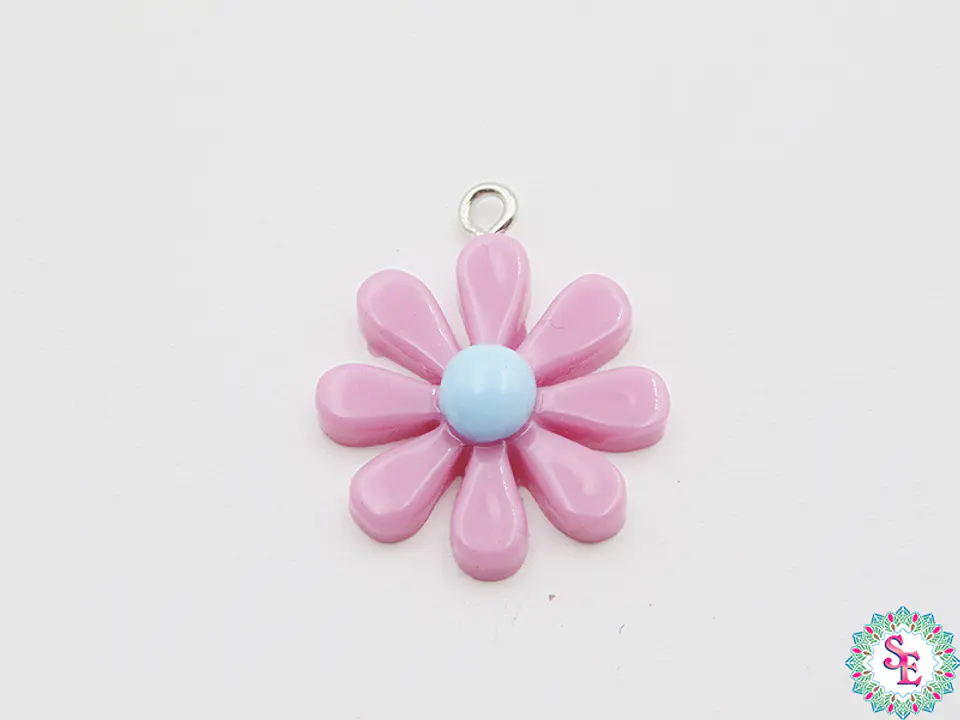 ACRILICO FIGURA DIJE MARGARITA VIOLETA 20MM  1