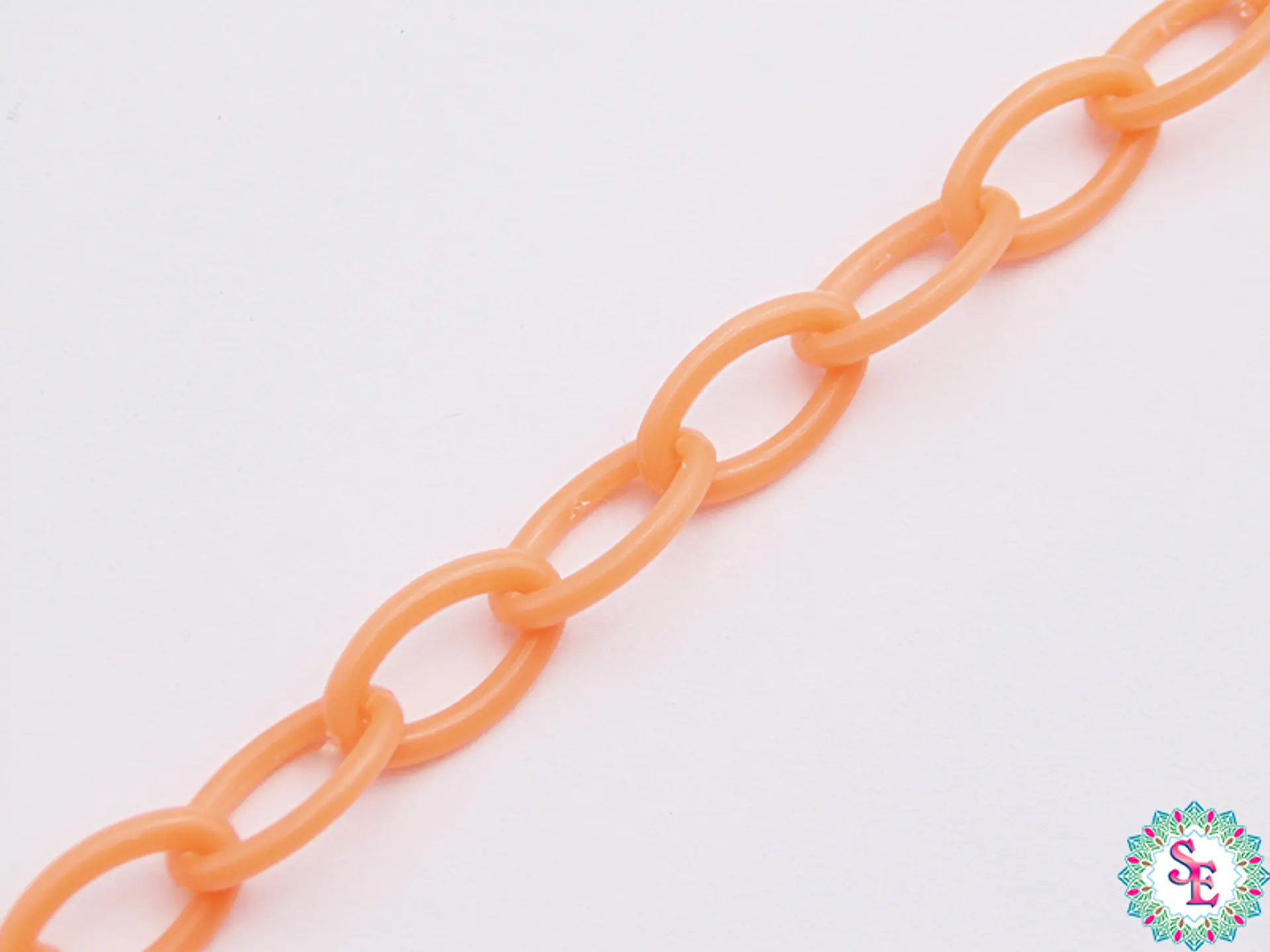 ACRILICO CADENA NARANJA NEON 8MM*50CM 1