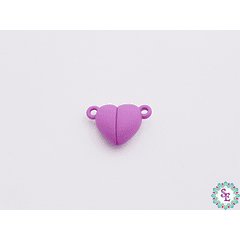 RODIO BROCHE IMAN CORAZON MORADO 16MM