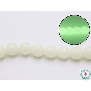 CRISTAL VIDRIO # 8MM LUMINOSO VERDE