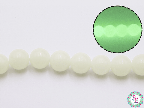 CRISTAL VIDRIO # 8MM LUMINOSO VERDE