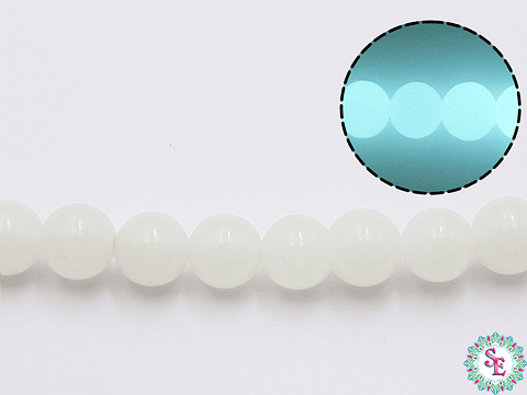 CRISTAL VIDRIO # 8MM LUMINOSO AZUL AGUAMARINA 