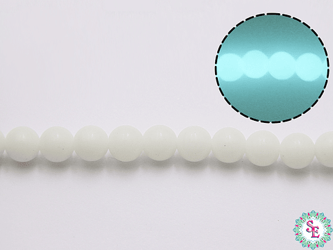 CRISTAL VIDRIO # 6MM LUMINOSO AZUL AGUAMARINA