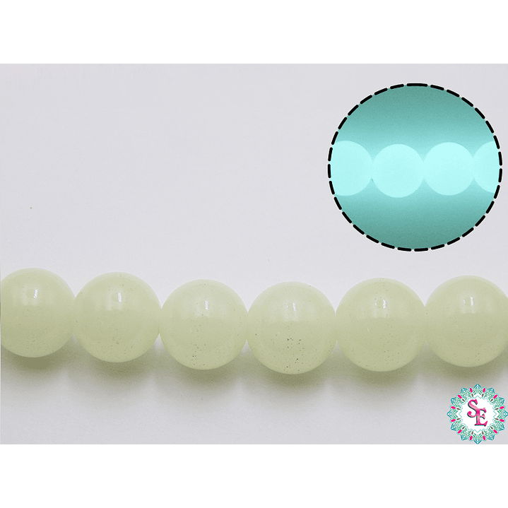 CRISTAL VIDRIO #10MM LUMINOSO AZUL AGUAMARINA 1