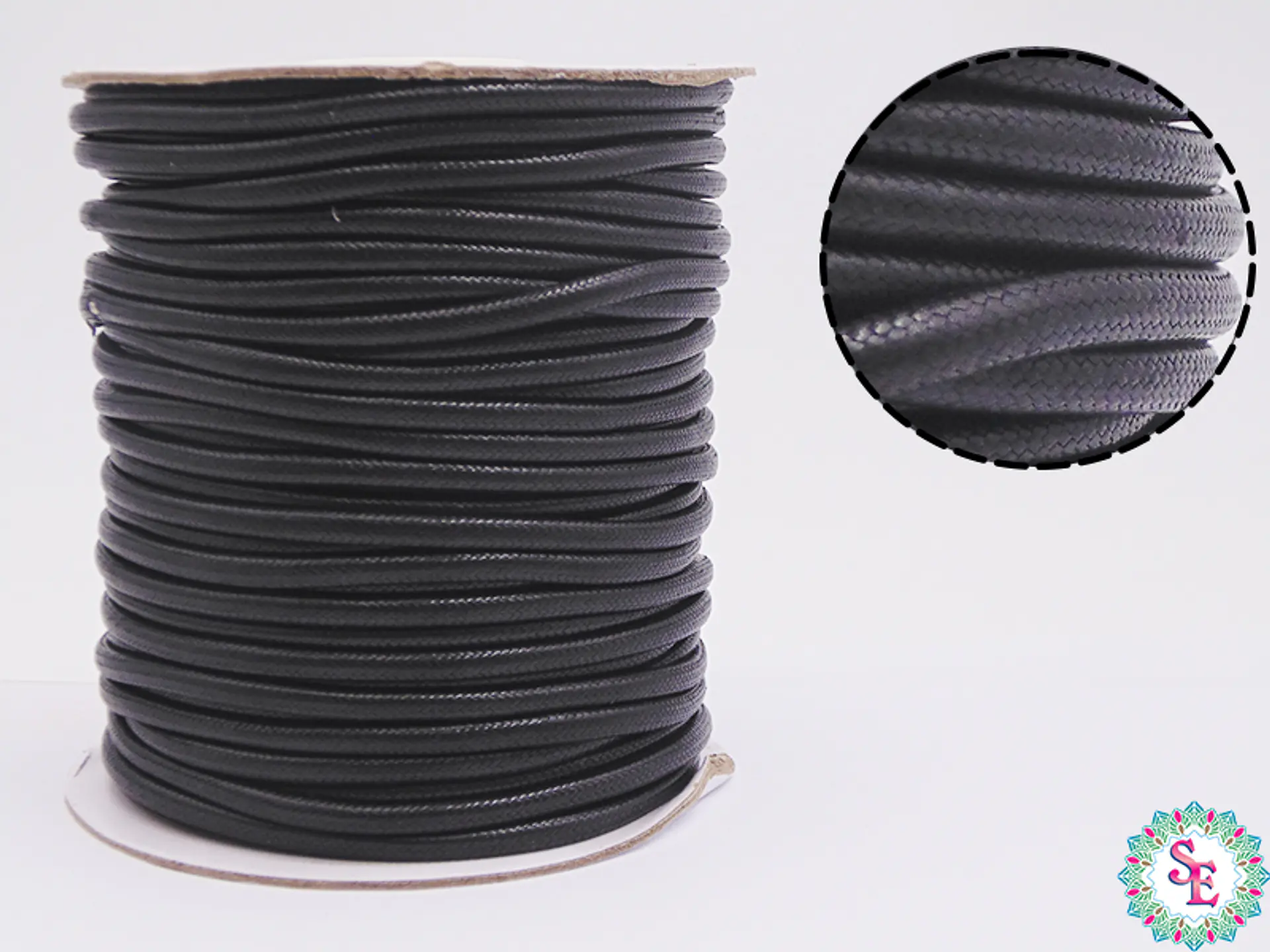 VIVORA CORD 3MM BLACK ROLL*40M 1