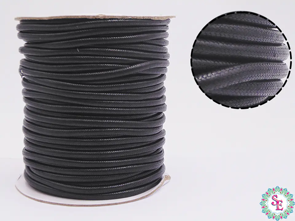 VIVORA CORD 3MM BLACK ROLL*40M 1