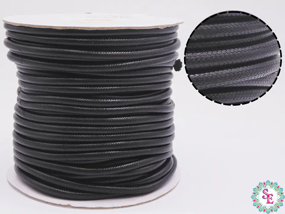 VIVORA CORD 4MM BLACK ROLL*42M 1