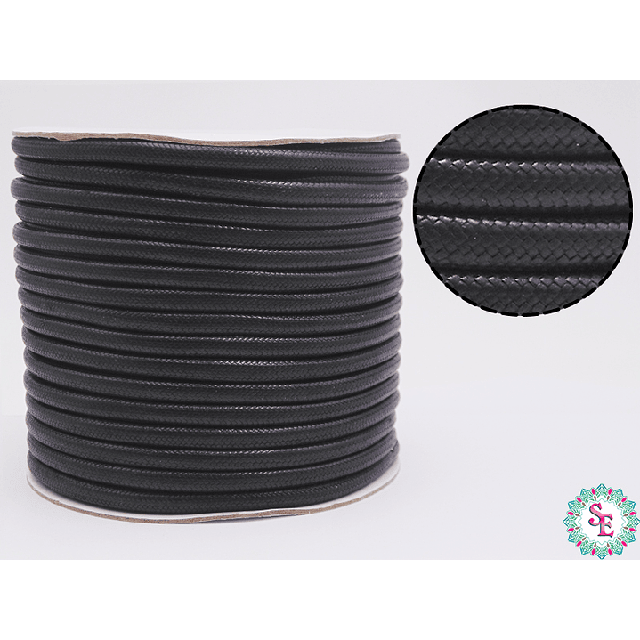 CORDON VIVORA 5MM NEGRO ROLLO*30M  1